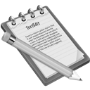 Grey TextEdit Icon 128x128 png